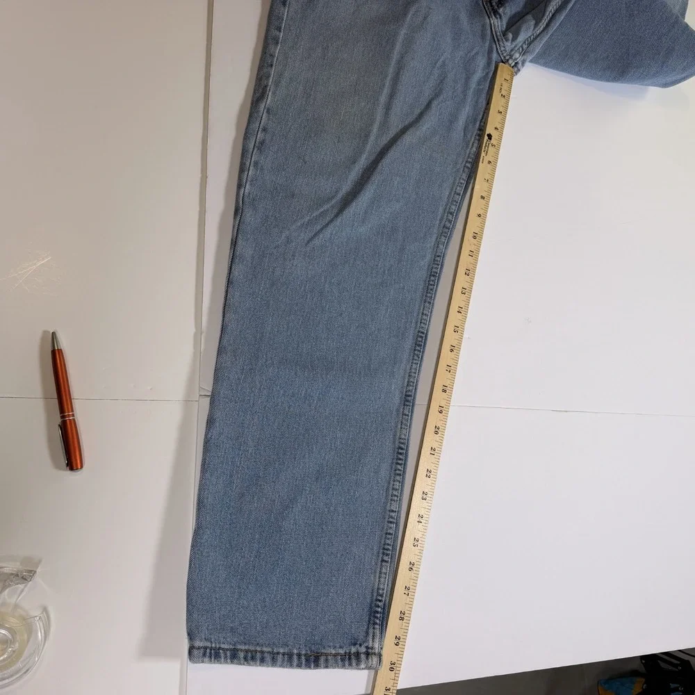 Levi's 550 Straight Jeans Mens 38x32 Blue Denim Medium Wash Casual Relaxed Fit